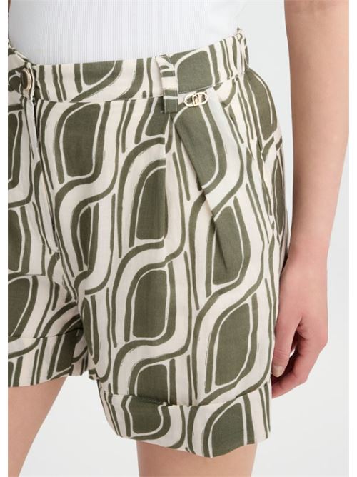 Short in ramié stampato Liu Jo | WA5483T6862.M9531